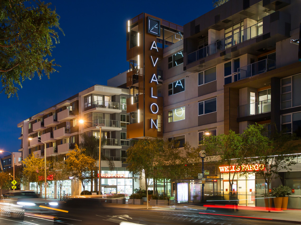 Avalon-Weho-1-apartments-project-identification-metal-illuminated-west-hollywood-sign-design