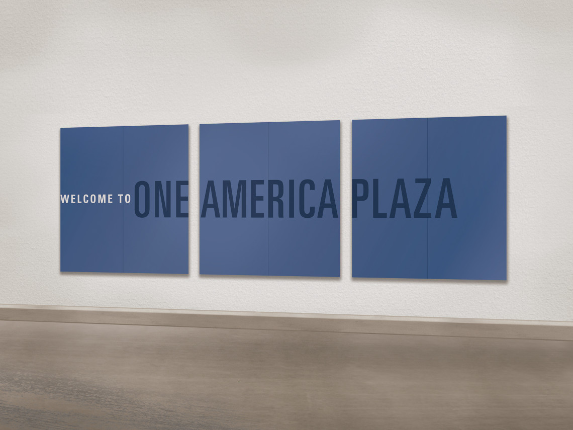 One-America-Plaza-2-welcome-garage-wall-sign